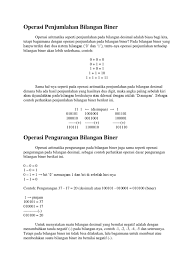 Kalkulator penjumlahan biner kami melakukan aturan penjumlahan untuk penjumlahan bilangan biner. Operasi Penjumlahan Bilangan Biner Pdf