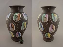 Vintage Vase Bay Dekor Kongo 403 30 West Germany Wgp 50er Von Shabbrockrepublic Auf Etsy Vintage Vases Vase Decor