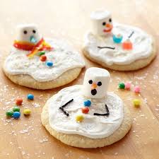Sunny Day Snowman Cookies Recipe Snowman Cookies Recipe Christmas Cookies Kids Melting Snowmen Cookies