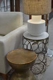 The Bronze Age Hammered Metal Drum Tables Eclectic Side Tables Add Inte Metal Coffee Table Living Room Metal Side Tables Living Room Living Room Side Table