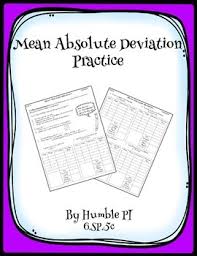 Mean Absolute Deviation Practice 6 Sp 5c Math Games Middle School Worksheets Standard Deviation