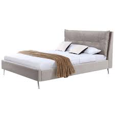 King size bed frames : Avita Subtle Mink Velvet Super Kingsize Bed Frame