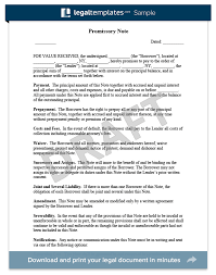 Promissory Note For More Information On Promissory Note Documents And How To Make One For Free Visit Https Good Essay Notes Template Resume Template Free