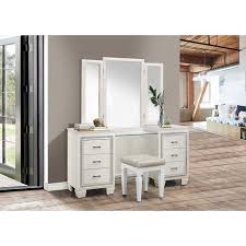 Shop for white vanity mirror at bed bath & beyond. Allura Vanity Dresser W Mirror White Homelegance Furniture Cart