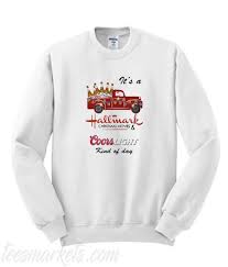 Snoopy It S A Hallmark Christmas Movies Coors Light Kind Of Day Hallmark Christmas Movies Sweatshirts Fun Sweatshirts