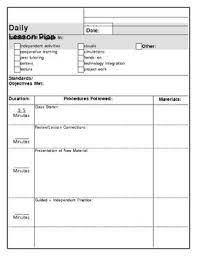 It can feel lengthy, but many sections are easy to copy and paste for the next lesson. If You Need A Simplified Printable One Page Daily Lesson Plan Template That Has All Th Teacher Lesson Plans Lesson Plan Template Free Printable Lesson Plans