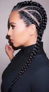 It first started when i just wanted to not. Kim Kardashian West Hair Styles Braids For Long Hair Braided Hairstyles