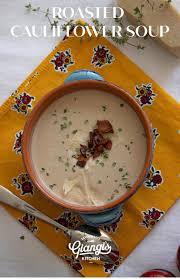 Roasted Cauliflower Soup Recipe In 2020 Roasted Cauliflower Soup Cauliflower Soup Roasted Cauliflower