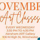 November Art Classes event image