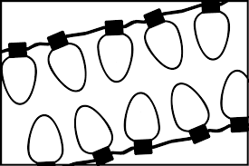 Santa claus wrapping gifts printable coloring page. 8 Best Coloring Pages Printable Christmas Lights Printablee Com