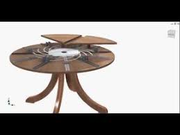 Fletcher Capstan Table Reversed Engineered Expanding Table Inside Youtube Unique Dining Tables Round Dinning Table Wood Furniture Living Room