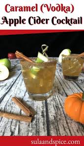Shake vigorously for about 30 seconds and strain into a glass. Caramel Apple Cider Vodka Cocktail Sula And Spice