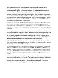 Objective of electrical engineer in cv for scholarship. Statement Of Purpose For Msc Eectrical Engineering Greenwich University London Postgraduate Education Undergraduate Education