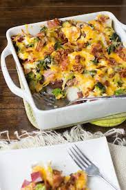 Cheesy Ham And Potato Bacon Casserole Oh Sweet Basil Bacon Casserole Main Dish Recipes Recipes
