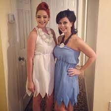 Wilma And Betty Such A Unique Diy Halloween Costume To Rock With Your Bestie Cute Halloween Costumes Halloween Costumes Friends Best Friend Halloween Costumes