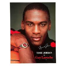 When Michael Jordan came into the league, companies were itching to get him  to endorse their product. Guy Laroche convinced him to do so. Laroche was a  fashion designer from Paris who