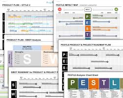 Product Plan Template Roadmaps Swot Pestle Ppt Marketing Strategy Template Pestle Analysis How To Plan