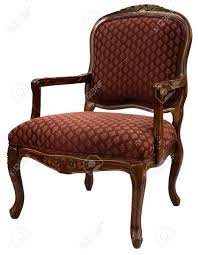 Red accent chairs will blend well with rooms where the sofa, walls, floor coverings, and draperies are a neutral or complementary hue. Traditional Style Accent Chair In Burgundy Fabric Stock Photo Picture And Royalty Free Image Image 2684337