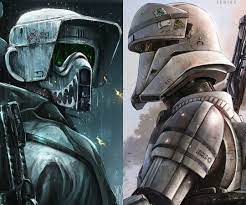 Would You Rather Be A Scout Trooper Or Tank Trooper Art By Hawaiian Mako Design Starwarsfanart Starwa Star Wars Art Star Wars Universe Star Wars Fan Art
