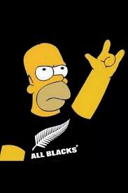 Black And Yellow Rugby Team On Ya Blacks Go The Homer All Blacks Nz All Blacks Rugby Sport