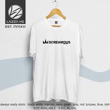 Kaos Tshirt Distro Screamous Legend On Black White Original Terlaris Shopee Indonesia