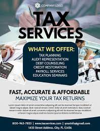 Tax Flyers Tax Preperation Tax Services Income Tax Preparation