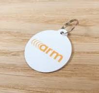 Large Flat NFC Hangtag White CP