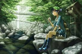 Check spelling or type a new query. Fishing Day Fish Boots Bridge Anime Shorts Touhou Waterfall Blue Eyes Hd Wallpaper Peakpx