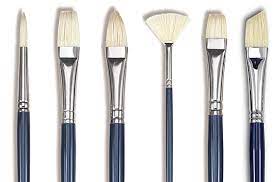 Obviously you can apply more paint with a wider bristle shape: Oil Painting Essential Materials Bristle And Sable Brushes Web Art Academy Web Art Academy