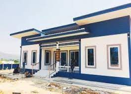 บ านโมเด ร นบ านสไตล ย โรป ขนาด 2 ห องนอน พ นท ใชสอย 90 ตรม ภายนอกบ าน บ านโมเด ร น บ านในฝ น