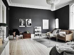 Black White Scandinavian Interiors That Explore The Dark Side Living Room Scandinavian Living Room Designs Chic Home Decor