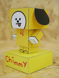 Chimmy Bt21 Cubeecraft By Sugarbee908 On Deviantart In 2020 Paper Crafts Diy Paper Doll Template Kpop Diy
