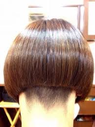 Buzzed nape bob haircut before and after. Tightly Clippered Nape On Undercut Heavy And Blunt Graduated Bob Bobs Haircuts Short Bob Hairstyles Back Of Bob Haircut
