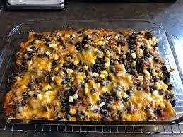 In a large skillet, cook the ground beef and onion together over medium heat until the beef is browned and the onion is tender. 5 Ingredient Ground Beef Enchilada Casserole Recipe