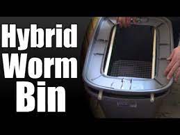 Make a quick and easy plastic tote worm bin. Hybrid Worm Bin The Best Diy Worm Farm Youtube