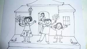 The brothers bring gifts for their sisters and promise the necessary protection for a lifetime. Drawing For Diwali Festival Novocom Top