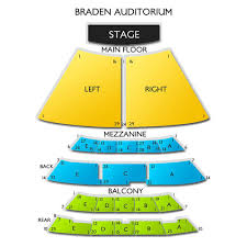 Braden Auditorium 2019 Seating Chart