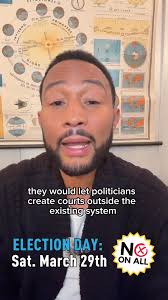 John Legend has a thing to say about the March 29 election! Use your voice  to say NO