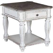 Bring The Refined Charm Of The French Country Into Your Home With The Magnolia Manor End Table F Muebles De Madera Reciclada Muebles De Madera Madera Reciclada