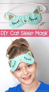 Diy Cat Sleep Mask With Cricut And Easypress 2 Cat Diy Crafts Masks Diy Kids Diy Sleep Mask