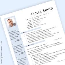 Why use a resume template? General Cv Template Blue Layout In Word Format 2020 Update