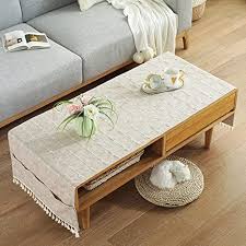 Japanese minimalist theatrical cotton table cover tablecloths coffee table cloth. Amazon Com Coffee Table Tablecloth Modern Simple Table Cover Cotton Linen Rectangular Tablecloth Durable With Side Storage Bag For Tv Cabinet Living Room Table Cloth I 50x145cm 20x57inch Home Kitchen