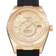 Rolex skydweller 42mm yellow gold black dial black oysterflex. Rolex Sky Dweller Kaufen Neuzugange 06 2021 Chronext