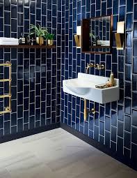 Beautiful blue tile ideas with contemporary style. Metro Deep Blue Tile Bathroom Interior Bathroom Inspiration Bathrooms Remodel