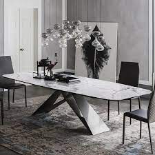 Zuo modern flag dining table white. Modern White Marble Dining Table With Black Metal Frame My Aashis