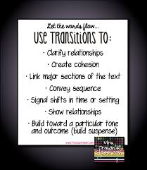 Mrs Ormans Classroom Common Core Tips Using Transitional