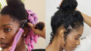 Once your hair is almost dry, use a smoothing hair cream or mousse to discourage frizz and waves in your hair. 5 Heatless Natural Hair Styles Curly Nikki