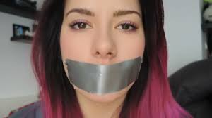 Female tape gagged - YouTube