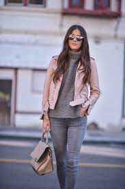 8 Pastel Pink Looks Bloglovin Fashion Pink Jacket Outfit Pink Leather Jacket Outfit Pink Leather Jacket