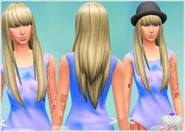 David Sims Super Long Hair With Bangs Sims 4 Downloads Long Hair With Bangs Hairstyles With Bangs Long Hair Styles